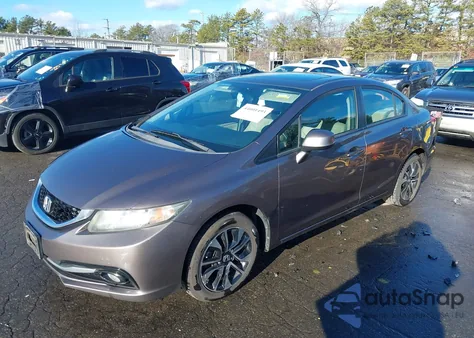 2013 Honda Civic Ex-L z USA, uszkodzony, nr VIN 19XFB2F9XDE288662